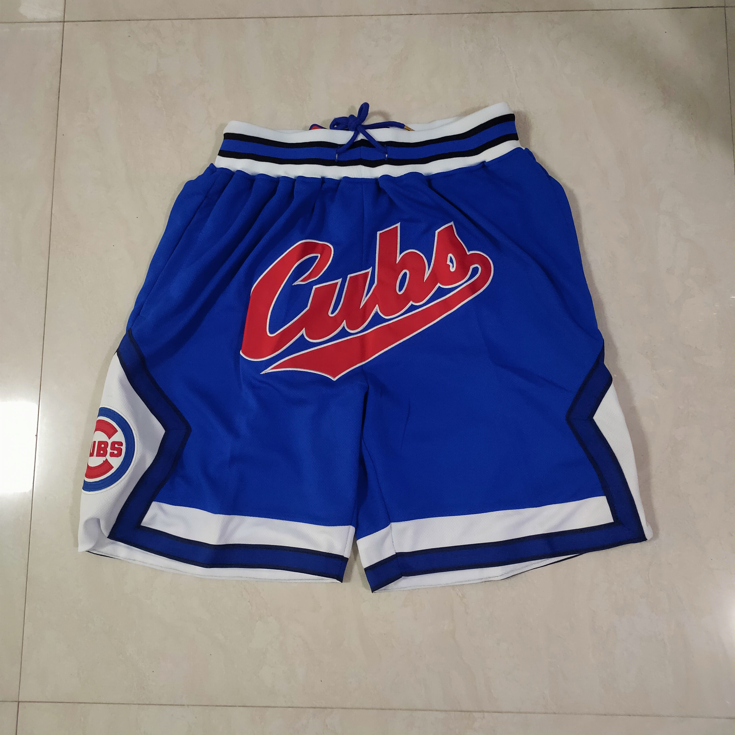 Men MLB Chicago Cubs Blue Shorts->boston celtics->NBA Jersey